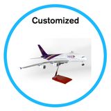 Plastic Model Airbus Airplane with LED Light