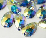 Teardrop Ab Color Sew on Stones for Wedding Dress
