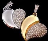 Love's Heart Jewelry Diamond USB Flash Drive 2.0