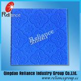 3-6mm Blue Flora Pattern Glass/Tinted Pattern Glass/Tinted Figured Glass