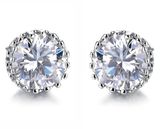 Fashion Women Jewelry Earrings Wholesale Cheap Ladies Zircon Snow Flake Bijoux Statement Stud Earrings for Women
