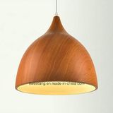 Modern Simple Chandelier Pendant Light with Wood Color for Restaurant
