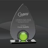 Smoked Arrow Green Orb Crystal Award (MP-AWK8644-G)