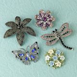 CZ Brooch