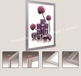 Photo Picture Silver Metal Silver Snap Frame/ Snap Display Frame