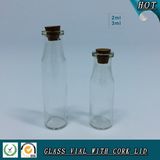2ml 3ml Wooden Lid Clear Cosmetic Glass Vial