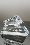 Trophies Rewards Leadership Bull Crystal Award