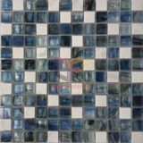 Dark Blue Glass Crystal Marble Mosaic Tile (CS237)