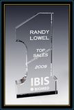 Number One Crystal Plaque for Employee 6