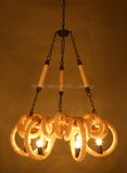 Creative Modern Rope Hanging Bar UL Certification Pendant Lamp