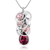 Top Quality Lady Fashion White Gold Chain Pendant Jewelry Necklace