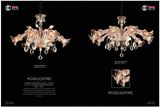 Hot Sale Purple Down Crystal Chandelier Light