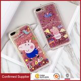 OEM Custom Cartoon Sand Flowing Glitter Soft Cell Phone Case