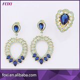 Wholelsale Yellow Gold Cubic Zirconia Jewelry Set for Women Wedding