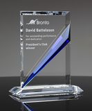 High Quality Crystal Galss Award with Customized and Logo Engraving