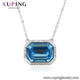 43128 Xuping Delicate Necklace Jewelry Crystals From Swarovski Big Green Stone Necklace