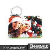 Bestsub 57*82mm Color Edge Rectangular Personalized Plastic Keychain (PYA82FC)