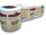 Stamping Colorful Printing Customized Vinyl Print Stickers for Wine Bottle