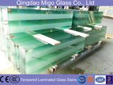Interior Decorative Tempered Laminated Safety Glass Stairs