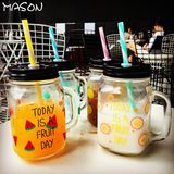 Free Sample Festival Use 16oz Mason Glass Jar /Drinking Glass with Lid