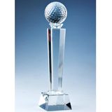 Golf Sports Crystal Trophy, Crystal Golf Sporting Trophy Award
