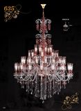 Classic Ornate Big Crystal Chandeliers Pendant Lamps (MD635-48)
