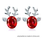 Chritmas Reindeer Earrings Luxury 3D Crystal Diamond Fashion Earring