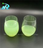 10oz Pet Clear Plastic Tumbler Glass for Red Wine