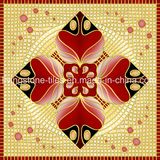 Red and Golden Luxurious Puzzle Tile Are Popular in Muslim Family