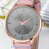 OEM Leather Ladies Quartz Wist Watches, Lady Woman Watch (WY-17033)