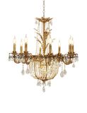 European Style Hot Sale Iron Crystal Chandelier Light