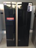 Fan Cooling Double Glass Door Kitchen Refrigerator Made in Vestar