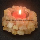Semi Precious Stone Amethyst Crystal Candle Holder