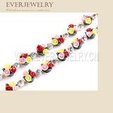 Crystal Rhinestone Flower Cup Chain