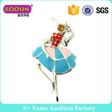 Noble Lady Brooch with Beautiful Dress and Hat