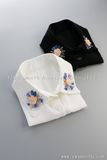 Detachable Fashion White Women Shirts Fake Collar with Crystal Rhinestone