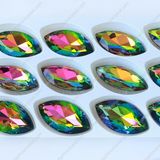 China Natural and Multi Size Point-Back K9 Navette Loose Fancy Crystal Stone Jewelry with Metal Claw for Garment