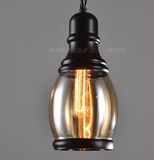 Simple Bedroom Bar Indoor Glass Lampshade Hanging Pendant Lamp