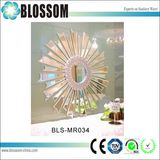 Luxury Hotel Decor Sun Shaped Decorated Wall Mirror