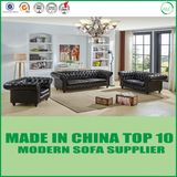 American Vintage Genuine Leather Chesterfield Sofa