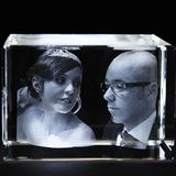 3D Laser Engraving Crystal Blank Engraved Cube for Decoration