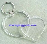 Heart Shaped Acrylic Photo Keychain