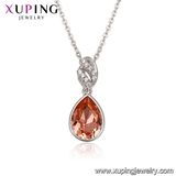 43729 Xuping Water Drop Crystals From Swarovski Fashion Women Necklace Jewelry