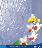 Flame/Desert Sand Pattern/Figured Glass with CE&ISO9001