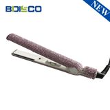 Magic Crystal Rhinestone Hair Straightener Electric Wholesale Ceramic Custom Bling Private Label Flat Iron