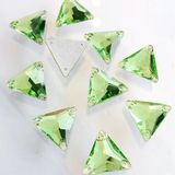 Peridot Triangle Sew on Rhinestones for Dancing Dresses