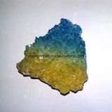 Semi Precious Stone Aqua Aura Clusters Angel- Aur Multi Color Crystal Cluster