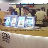 Restaurant Equipment for LED Menu Display with Small LED Crystal Acrylic Panel
