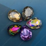 Machine Cut Clear Facet Crystal Stone with Claw (DZ-3003)