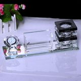 Beautiful Optical Glass Crystal Diamond Pen Holder